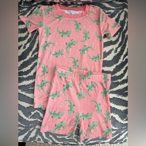 NWOT Stichy Fish Everglade Gators Bamboo Pajama Short Set